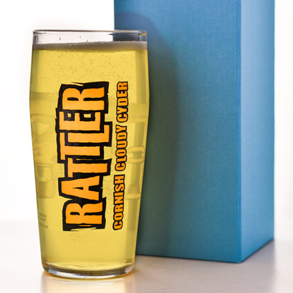 Personalised Rattler Pint Glass