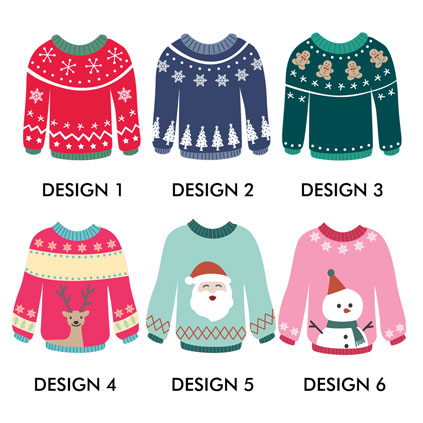 Personalised Mini Christmas Sack Gift Bag - Christmas Jumpers