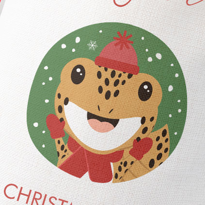 Personalised Childrens Santa Sack - Lizard