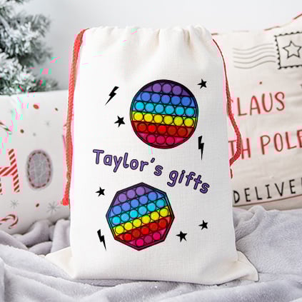 Personalised Poppit Children's Gift Sack