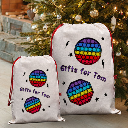 Personalised Poppit Children's Gift Sack