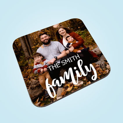 Personalised Family Photo Coaster