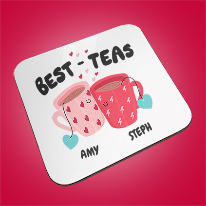 Personalised Best-Tea Coaster