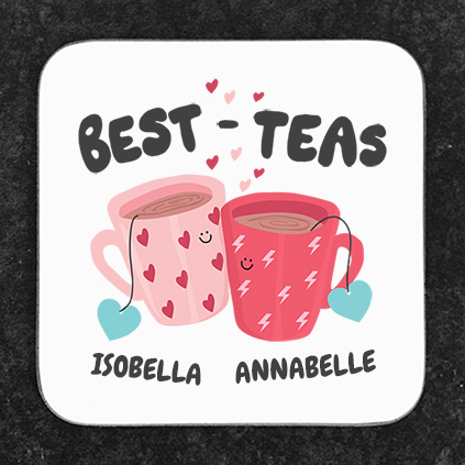 Personalised Best-Tea Coaster