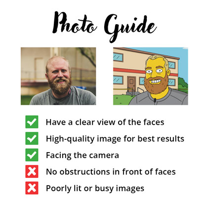 Personalised Yellow Cartoon Photo Upload Coaster