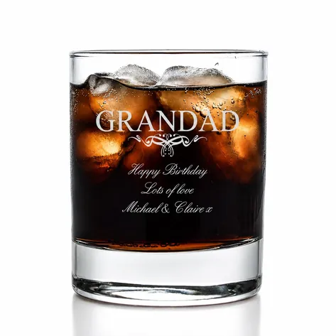 Personalised Whisky Tumbler For Granddad