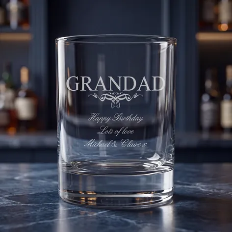 Personalised Whisky Tumbler For Granddad