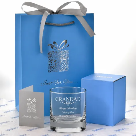 Personalised Whisky Tumbler For Granddad
