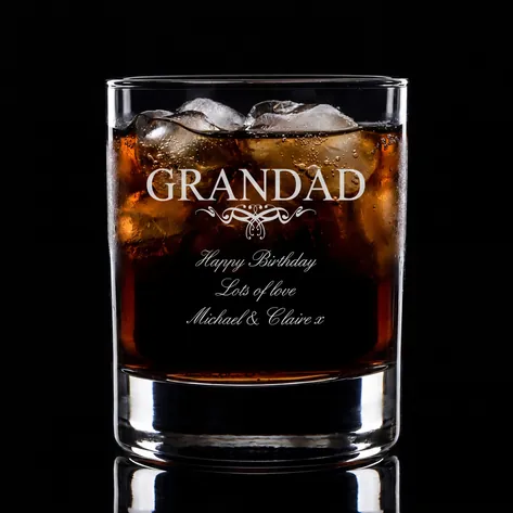 Personalised Whisky Tumbler For Granddad