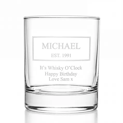 Personalised Established Whiskey Tumbler