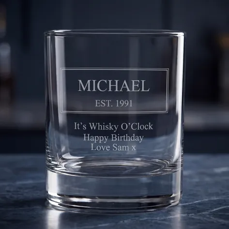Personalised Established Whiskey Tumbler
