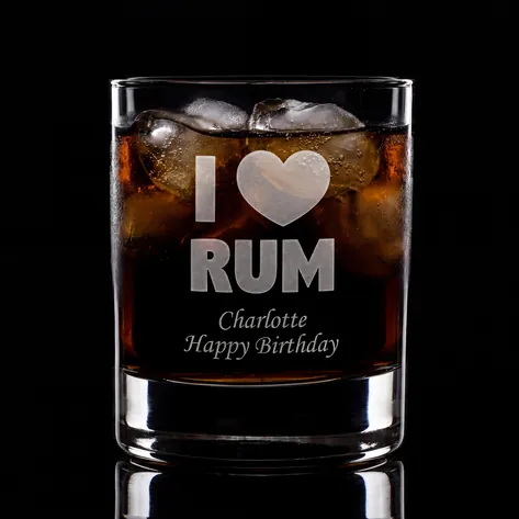 Personalised I Love Rum Tumbler