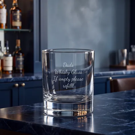 Personalised Stern Whisky Glass With Luxury Gift Bag And Box