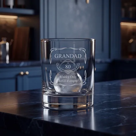 Personalised Old Age Whisky Tumbler