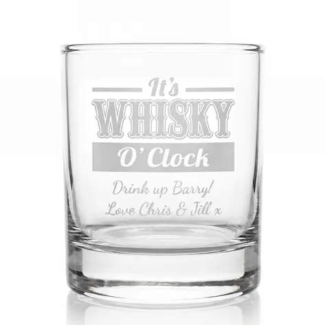 Personalised Whisky O'Clock Tumbler
