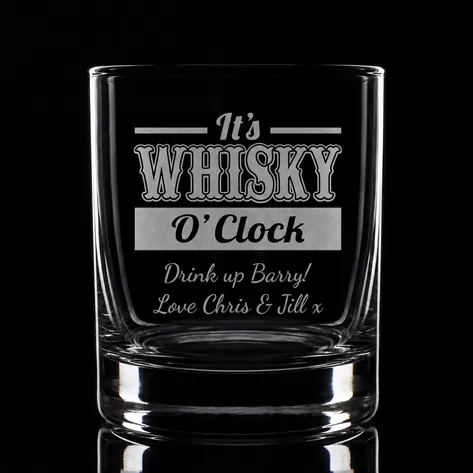 Personalised Whisky O'Clock Tumbler