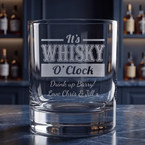 Personalised Whisky O'Clock Tumbler