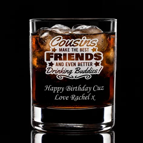 Personalised Cousin Drinking Buddy Tumbler