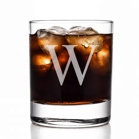 Engraved Initial Personalised Whisky Tumbler