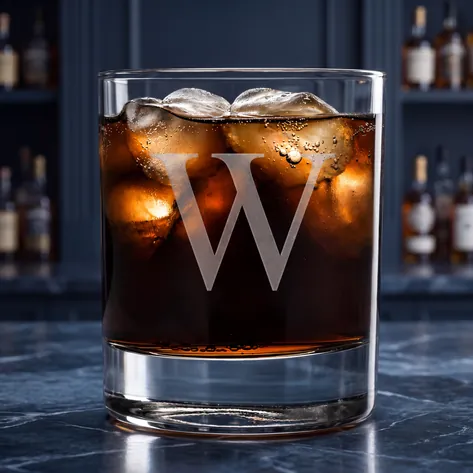 Engraved Initial Personalised Whisky Tumbler