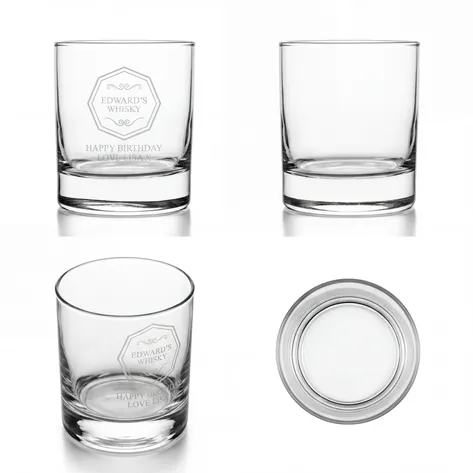 Personalised Premium Badge Glass Tumbler