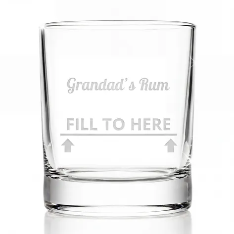 Personalised Fill To Here Glass Tumbler