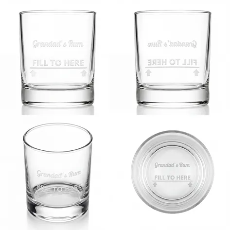 Personalised Fill To Here Glass Tumbler