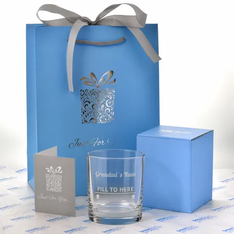 Personalised Fill To Here Glass Tumbler