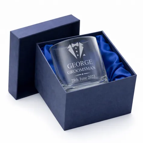 Personalised Wedding Whisky Glass Suit And Tie Personalised Wedding Whisky Glass Suit And Tie