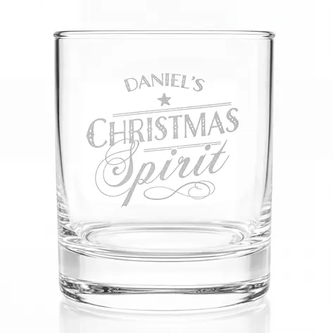 Personalised Name's Christmas Spirit Whiskey Glass Personalised Name's Christmas Spirit Whiskey Glass
