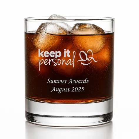 Logo Engraved Glass Tumber Branded Promotional Gift Logo Engraved Glass Tumber Branded Promotional Gift