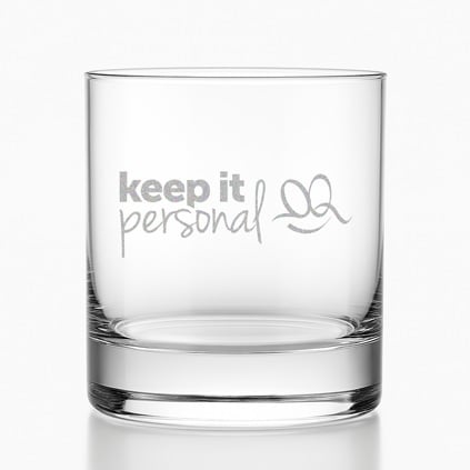 Logo Engraved Glass Tumber Branded Promotional Gift
