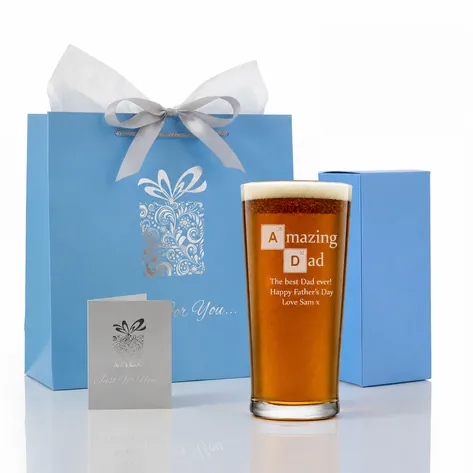 Amazing Dad Personalised Pint Glass