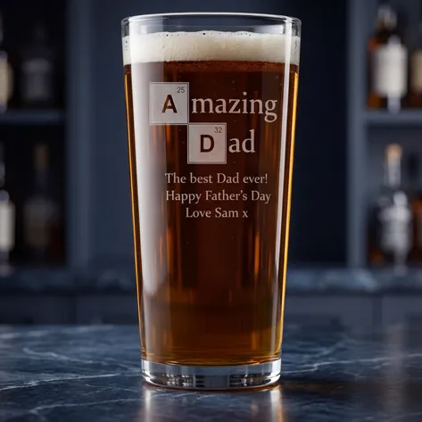 Amazing Dad Personalised Pint Glass
