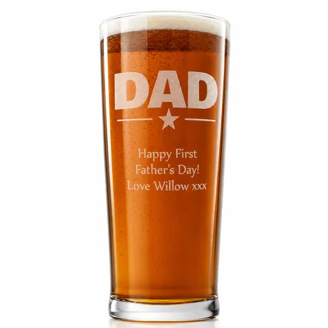 Dad Personalised Pint Glass