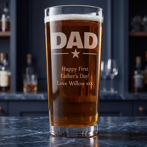 Dad Personalised Pint Glass