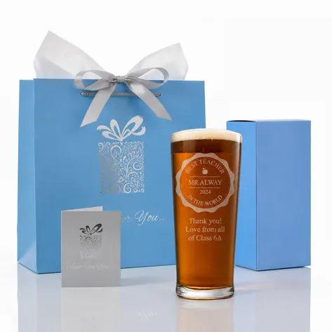 Best Teacher Personalised Pint Glass