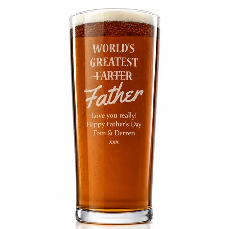 Personalised World's Greatest Farter Pint Glass