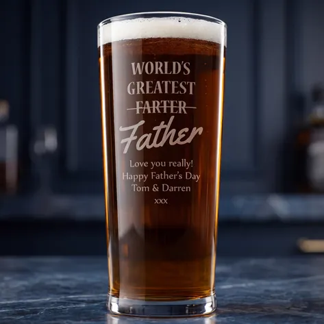 Personalised World's Greatest Farter Pint Glass