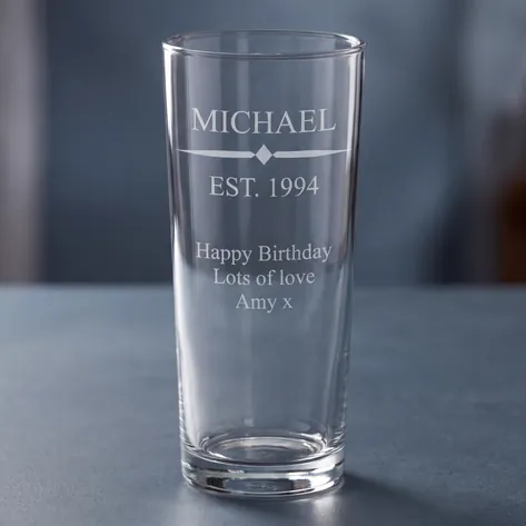 Personalised Pint Glass - Any Occasion!