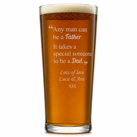 Personalised Pint Glass For A Special Dad