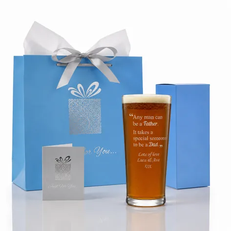 Personalised Pint Glass For A Special Dad