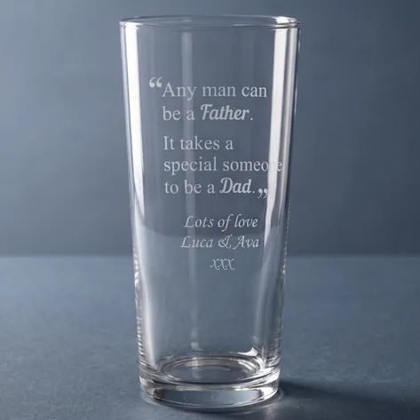Personalised Pint Glass For A Special Dad