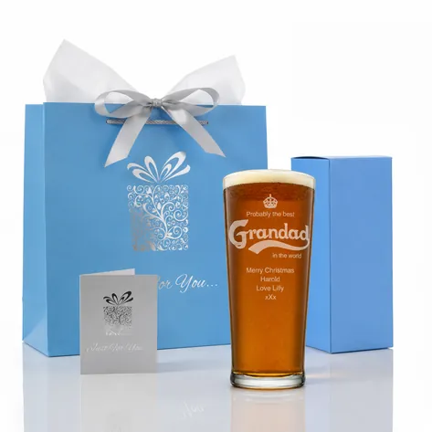 Personalised Pint Glass - Best Grandad In the World