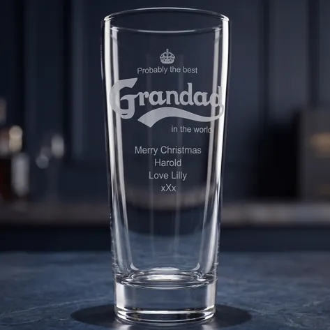Personalised Pint Glass - Best Grandad In the World
