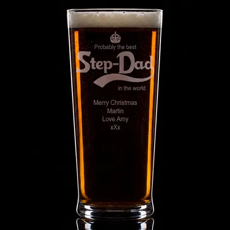 Personalised Pint Glass - Best Step Dad In the World