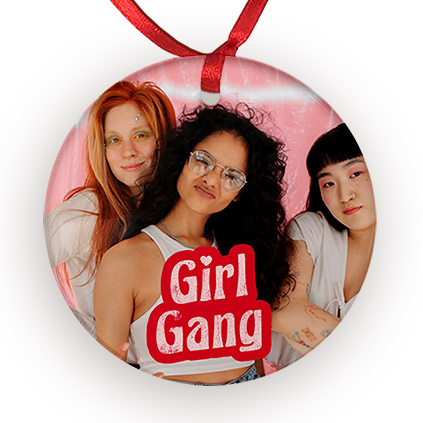 Personalised Photo Galentine's Girl Gang Ceramic Keepsake