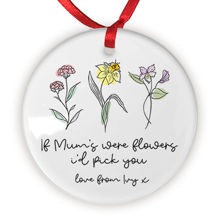 Personalised If Mum's Were Flowers Ceramic Keepsake