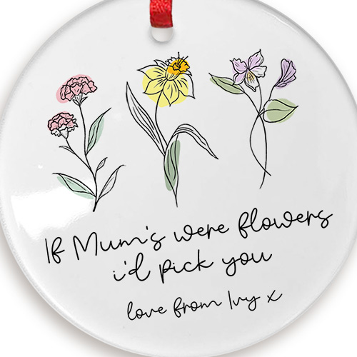 Personalised If Mum's Were Flowers Ceramic Keepsake