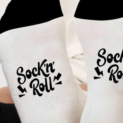 Personalised Dad Rocks Photo Socks